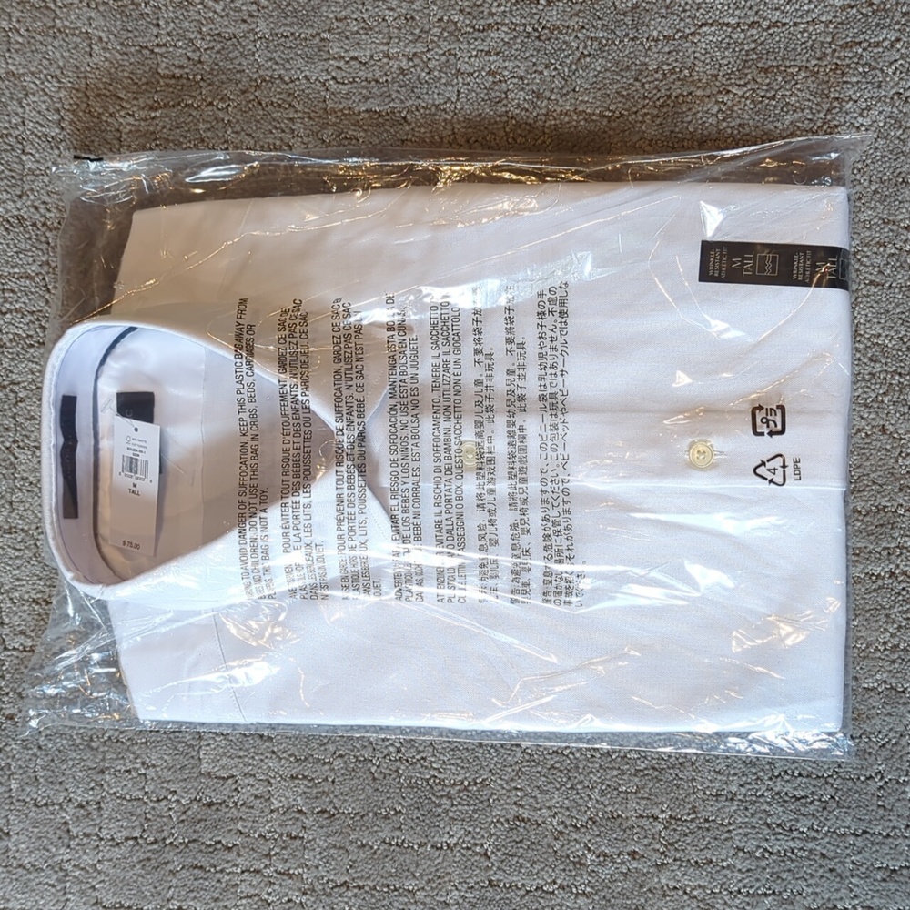Banana Republic Athletic Fit Dress Shirt M Tall